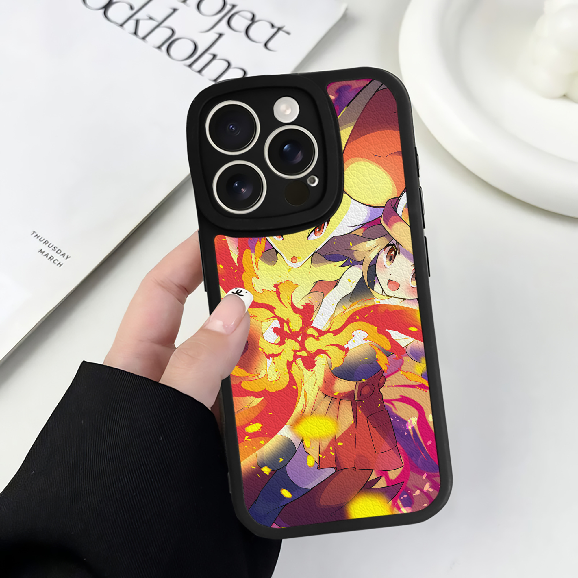 （画像用） ポケットモンスター Pokémon 【iPhone 16シリーズ対応】シリコンスマホケース（レザー調） 材質：シリコン